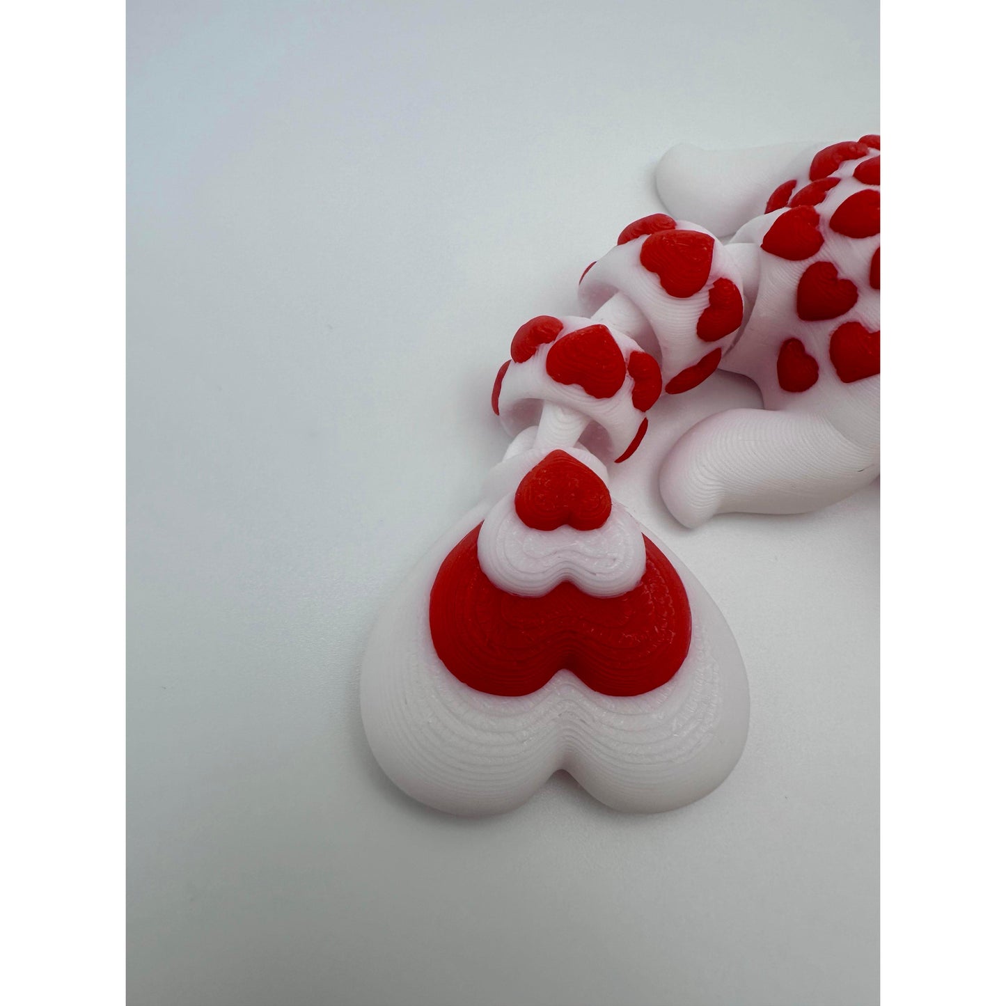 Little Heart Dragon Figurine - 6" Length. Cute Decor Ornaments