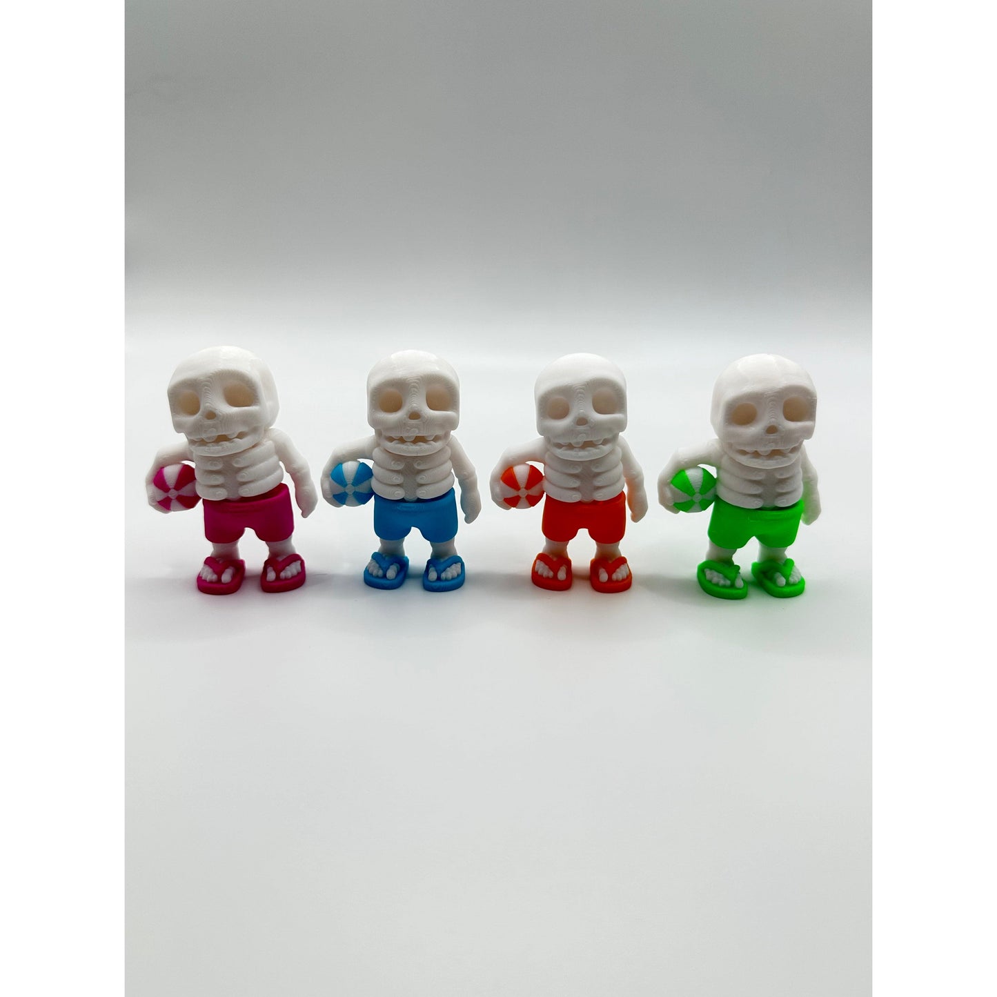 Summertime Skeleton 3D Printed Articulating Figure