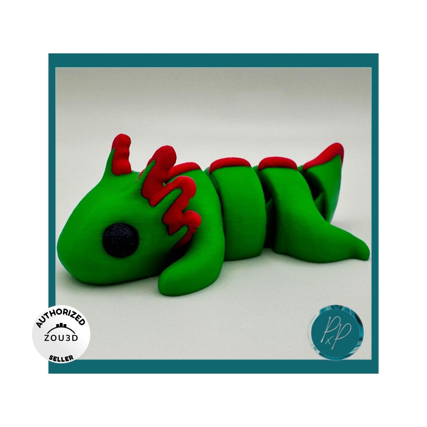 Axolotl 3D Printed Articulating Fidget Figurine