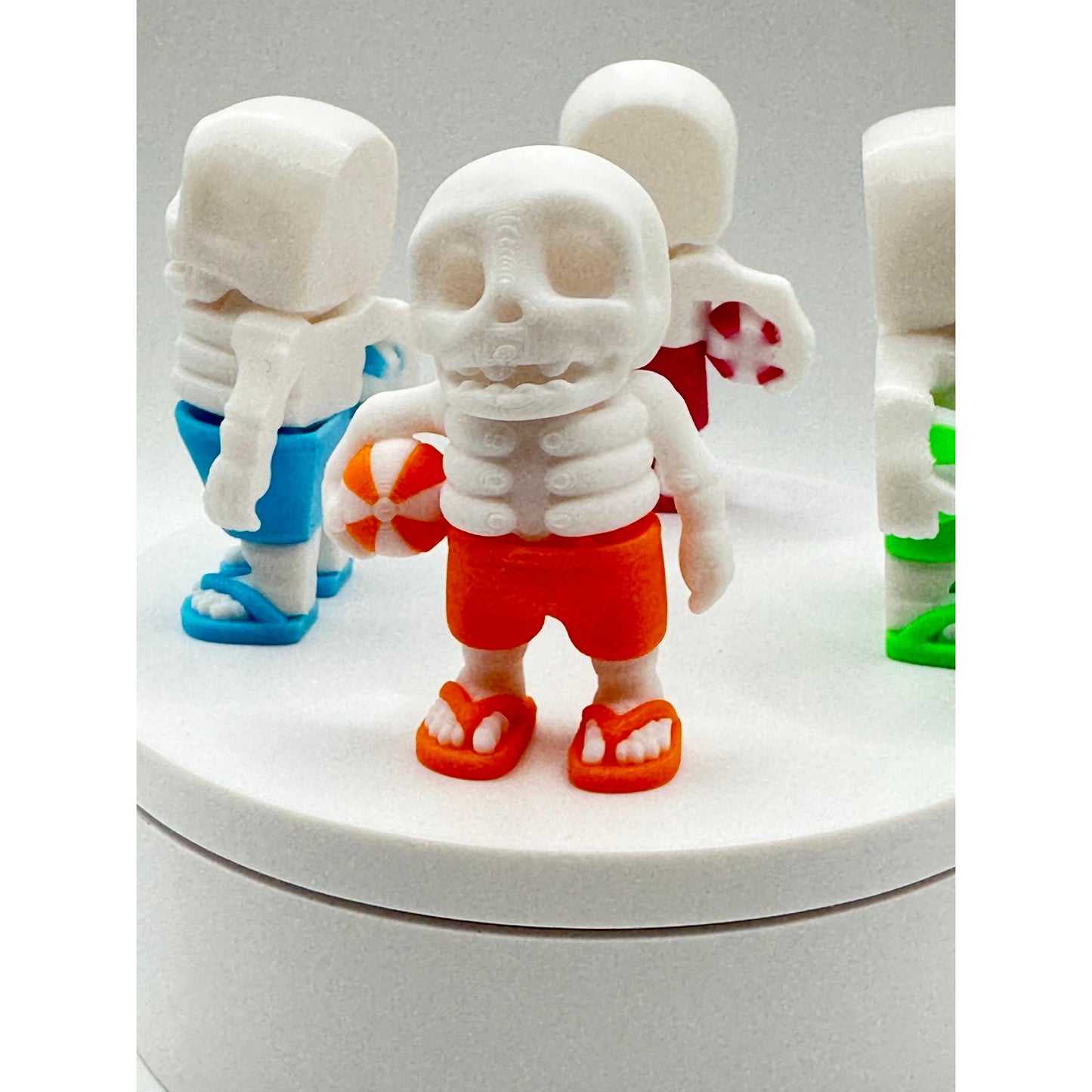 Summertime Skeleton 3D Printed Articulating Figure