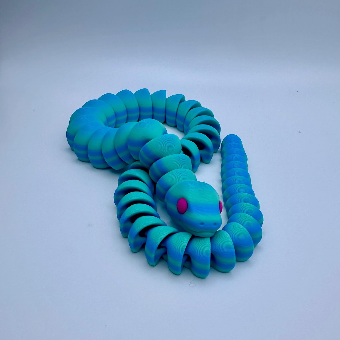 Snake - 18" 3D Printed Articulating Cute Figurine Decor Ornaments