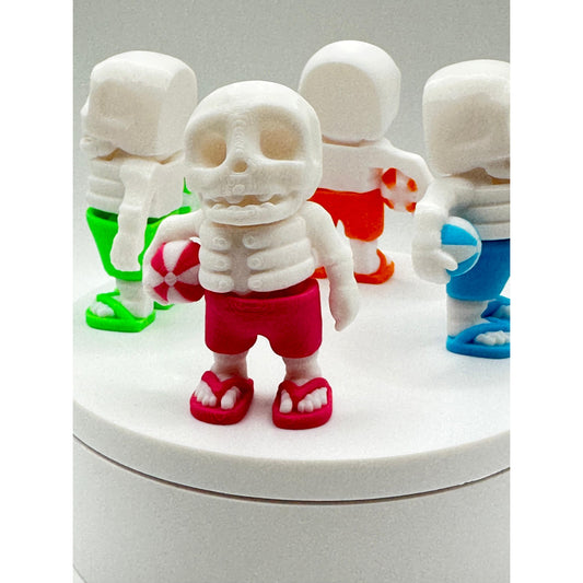 Summertime Skeleton 3D Printed Articulating Figure