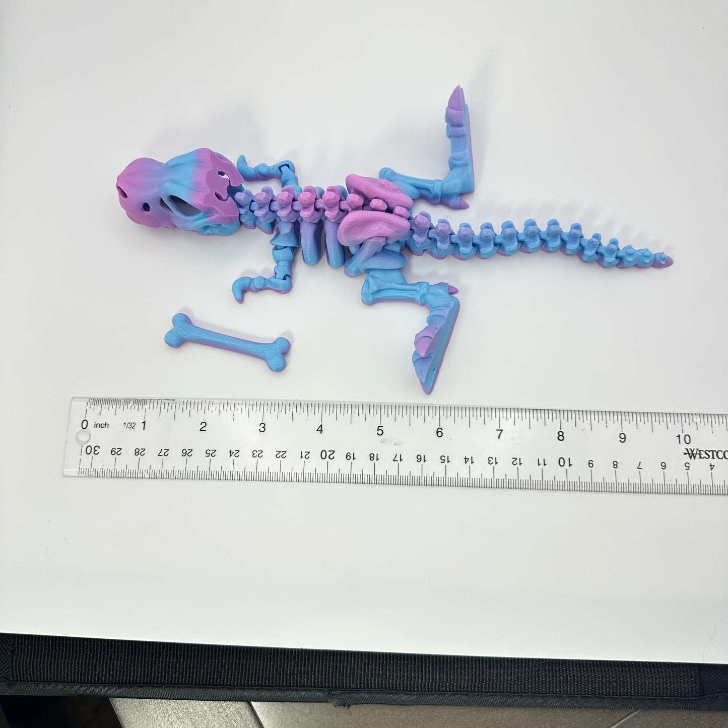 Articulating Skeleton T-Rex. 3D Printed Figurine with Bone!