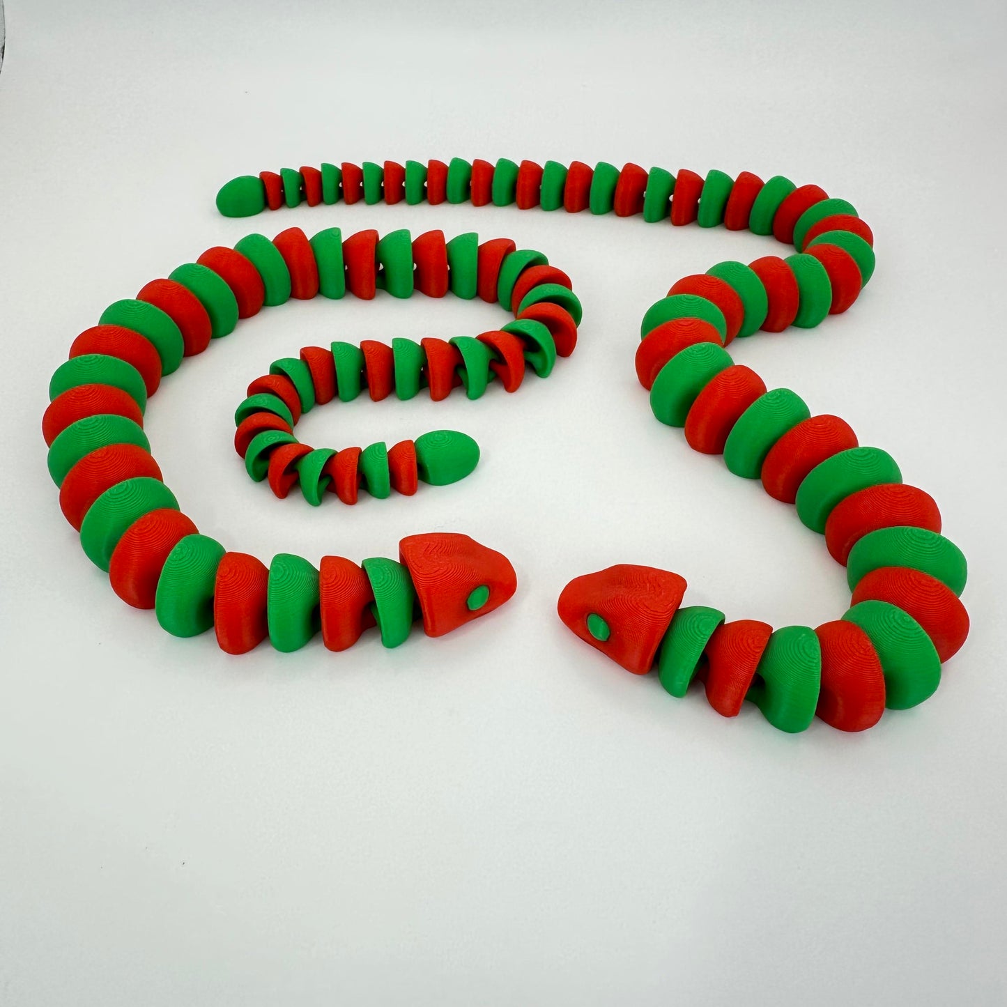 Snake - 18" 3D Printed Articulating Cute Figurine Decor Ornaments