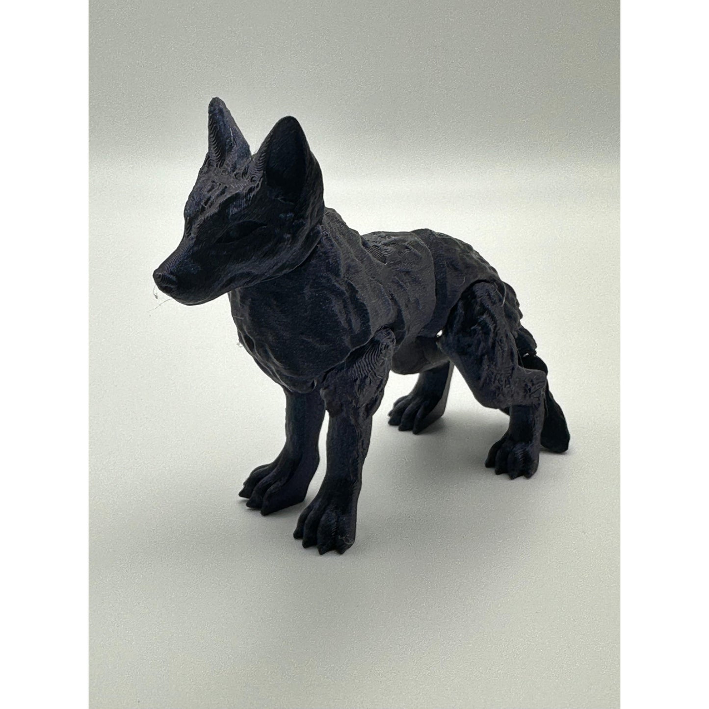 Wolf 3D Printed Articulating Figurine - Home Decor Ornaments