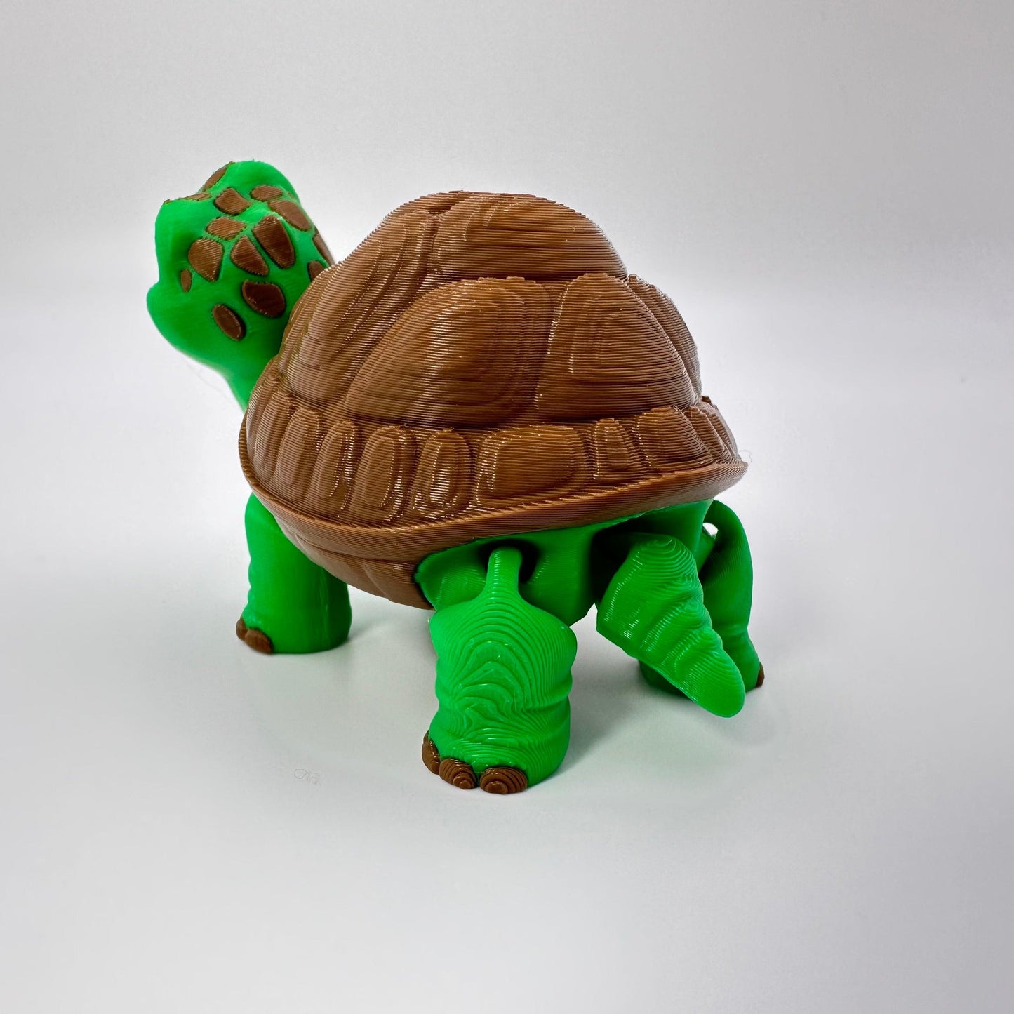 Adorable Articulating 3D Printed Tortoise Figurine Decor Gift Movable Standing Ornaments