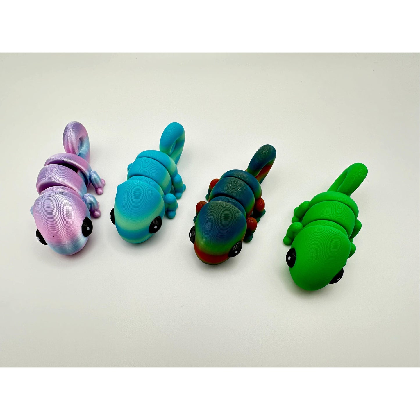 Baby Chameleons 3D Printed Fidget Figurines