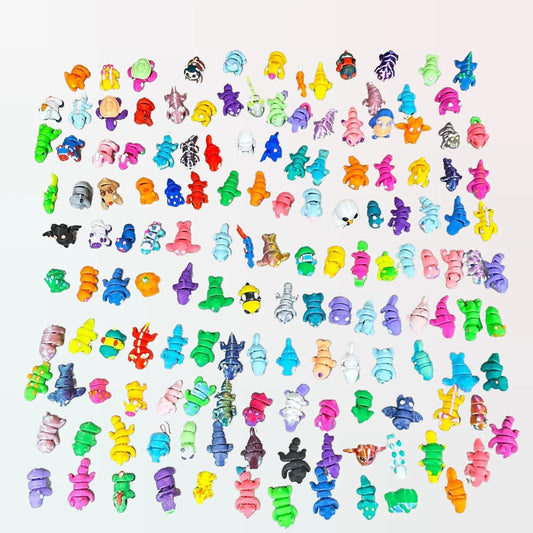 Mini 3D Printed Animal Figures - Mystery Sets from 6 to 100 items. Every Pack Includes Glow in the Dark!