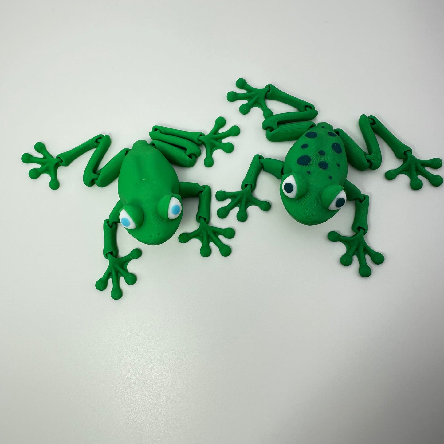 Adorable Articulating Frog Figurine. Choose spotted, or not! Decor Gift Ornaments