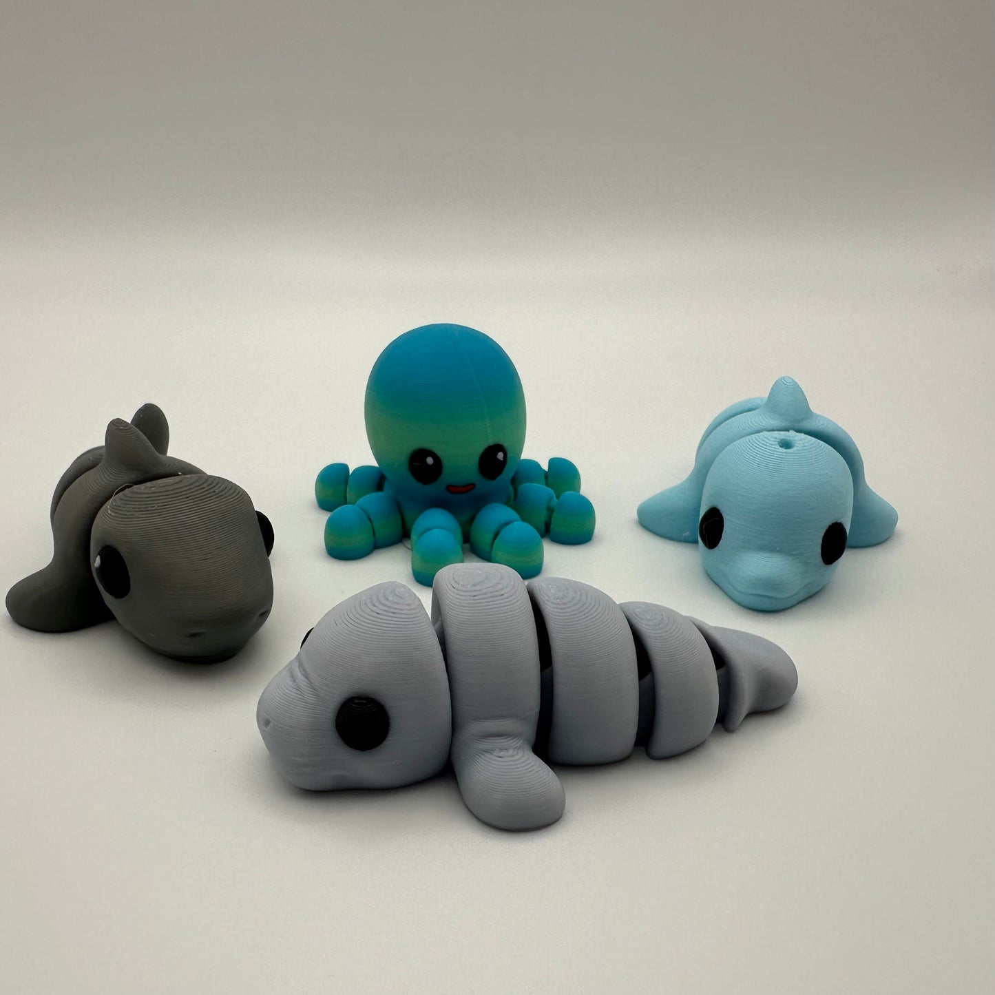 3D Printed Shark Fidget Figurine