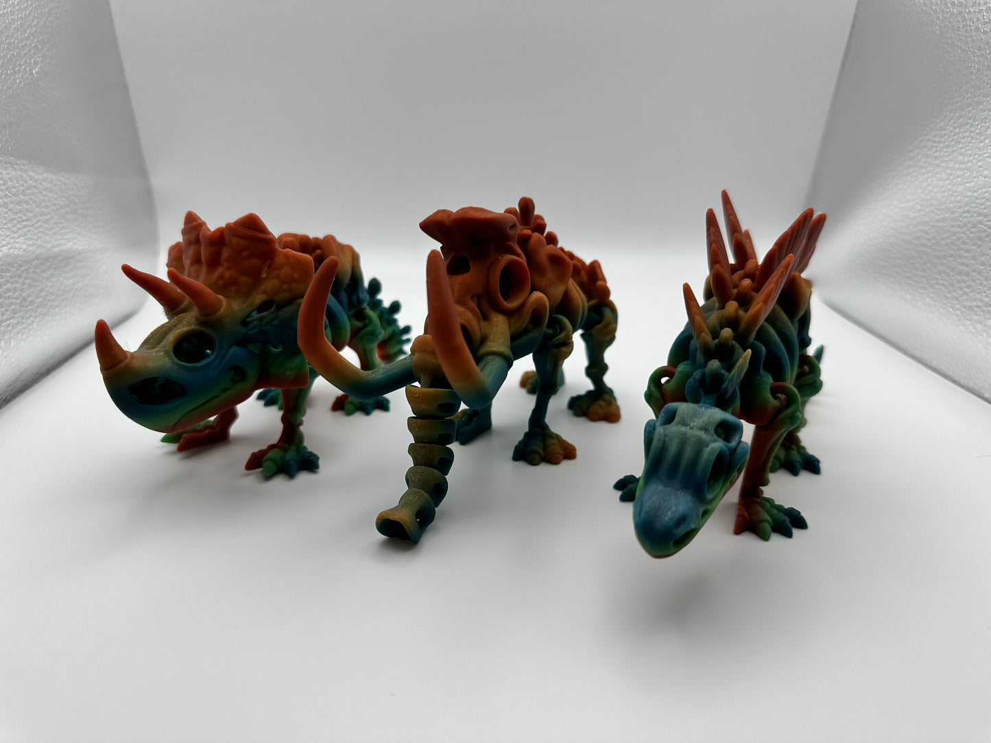 3D Printed Flexi Skeleton Triceratops