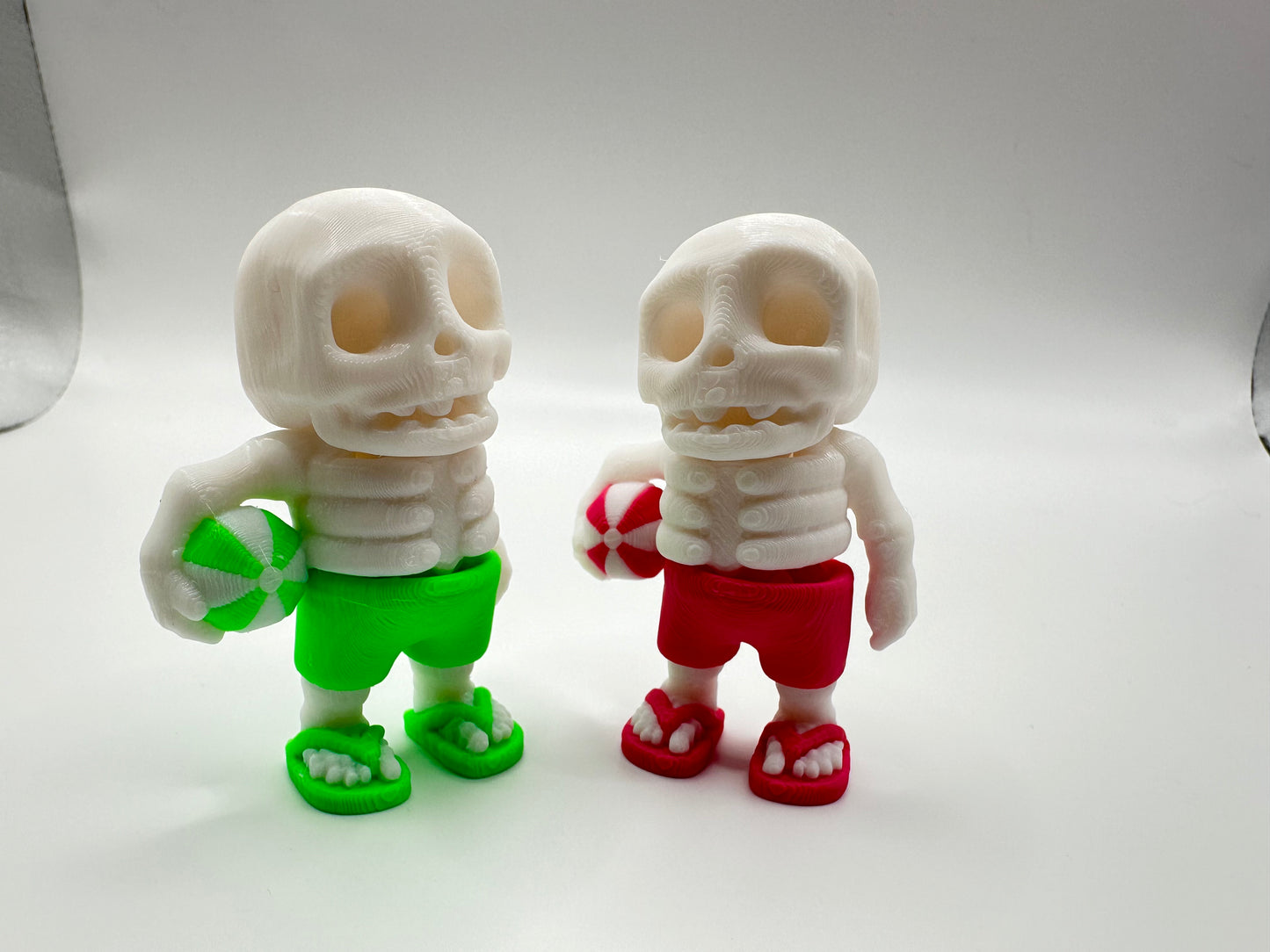 Summertime Skeleton 3D Printed Articulating Figure