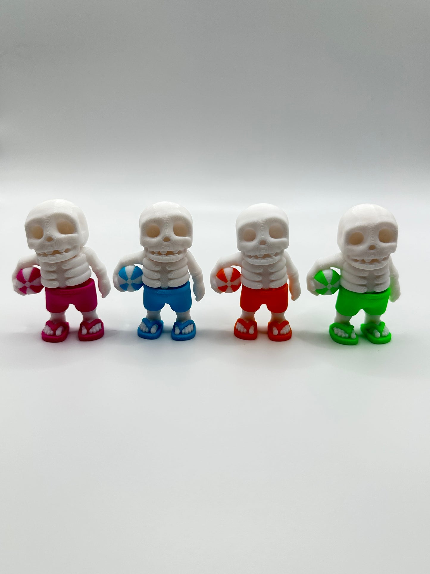 Summertime Skeleton 3D Printed Articulating Figure