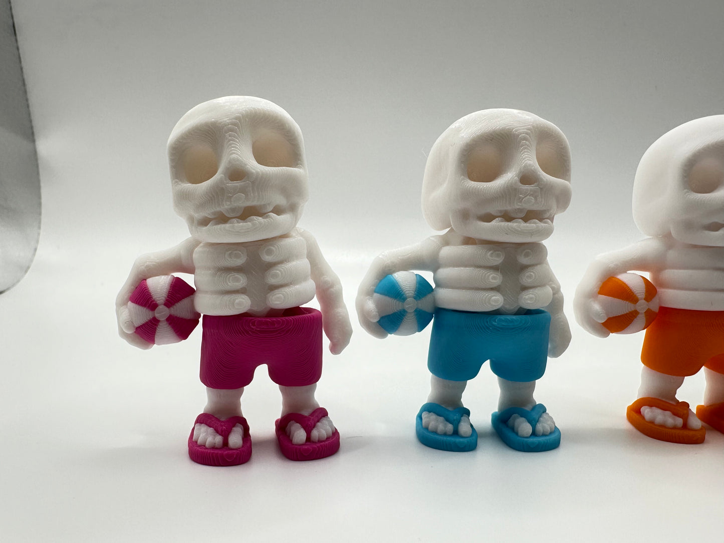 Summertime Skeleton 3D Printed Articulating Figure