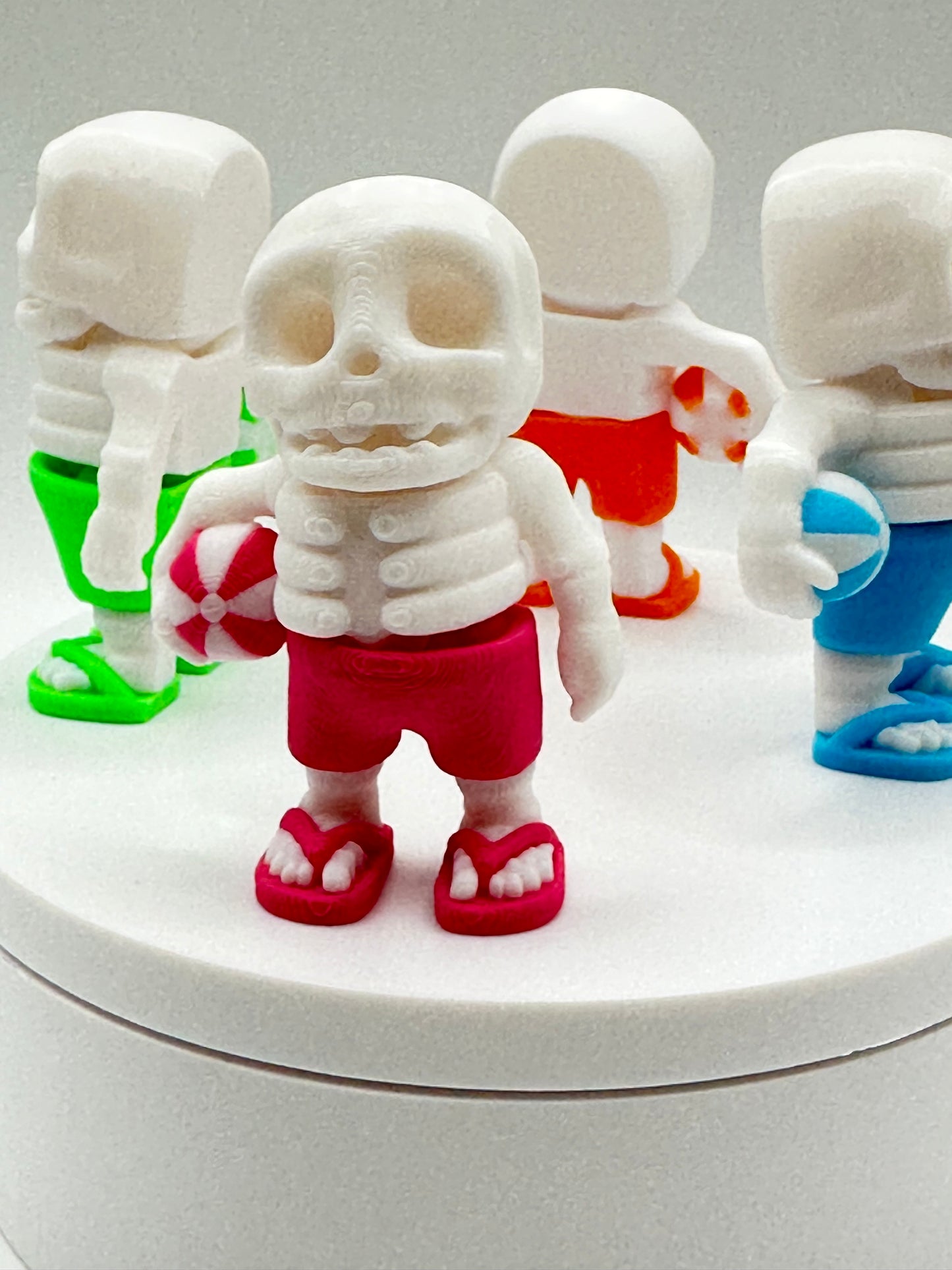 Summertime Skeleton 3D Printed Articulating Figure