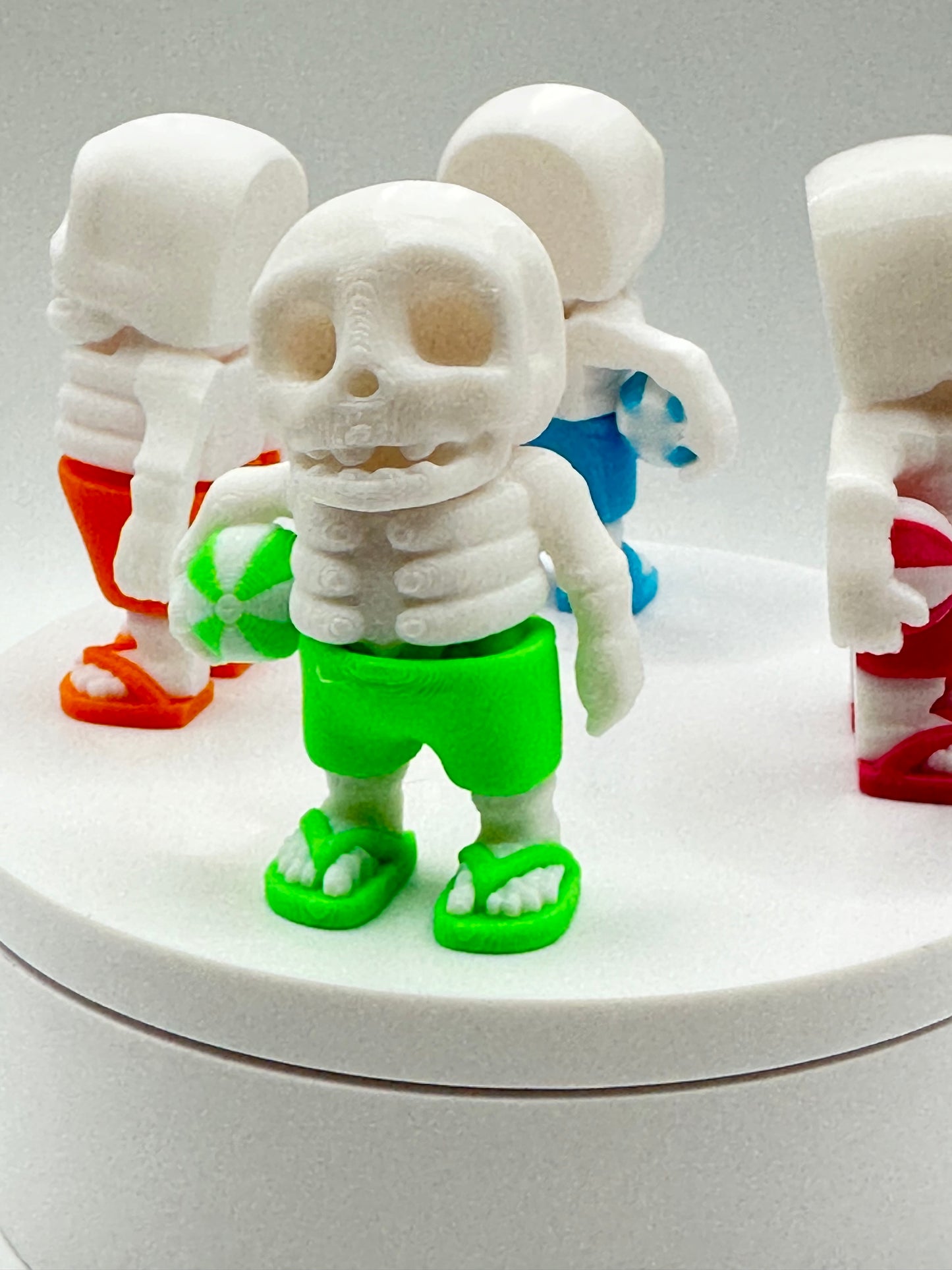 Summertime Skeleton 3D Printed Articulating Figure