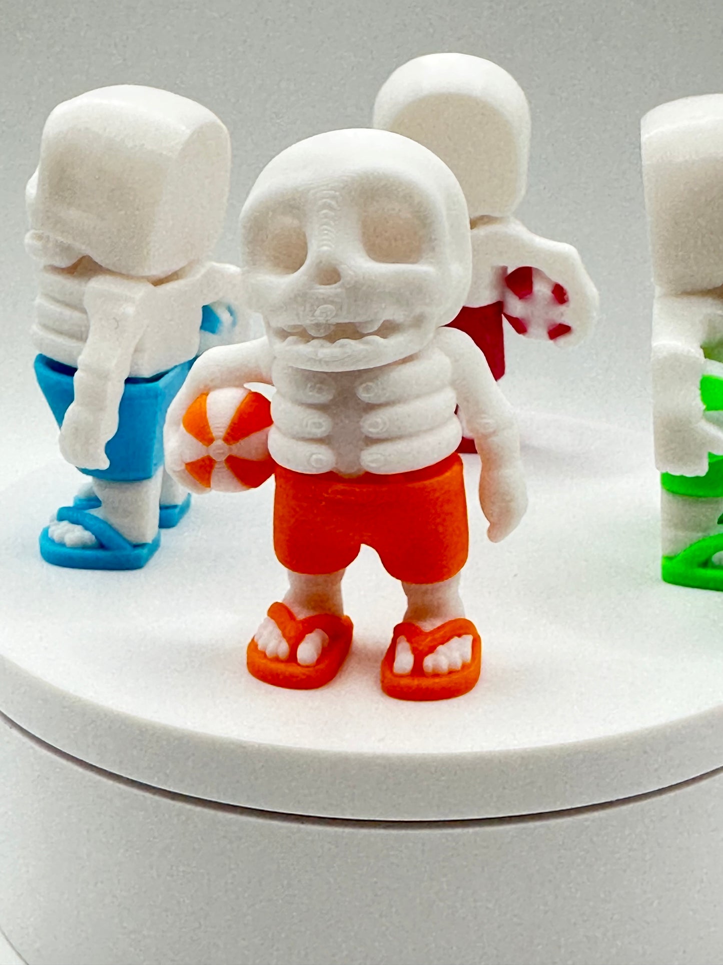 Summertime Skeleton 3D Printed Articulating Figure