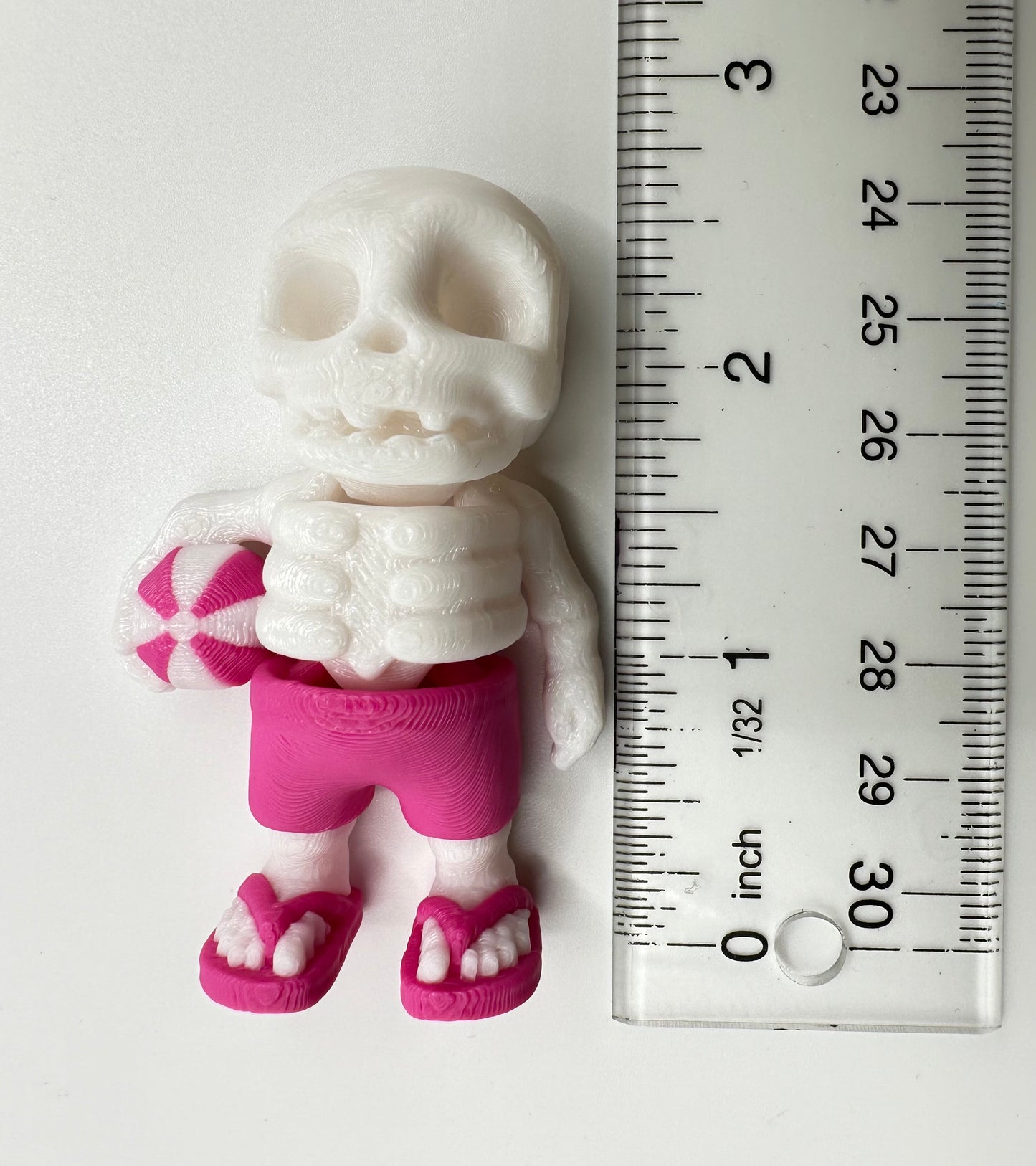 Summertime Skeleton 3D Printed Articulating Figure