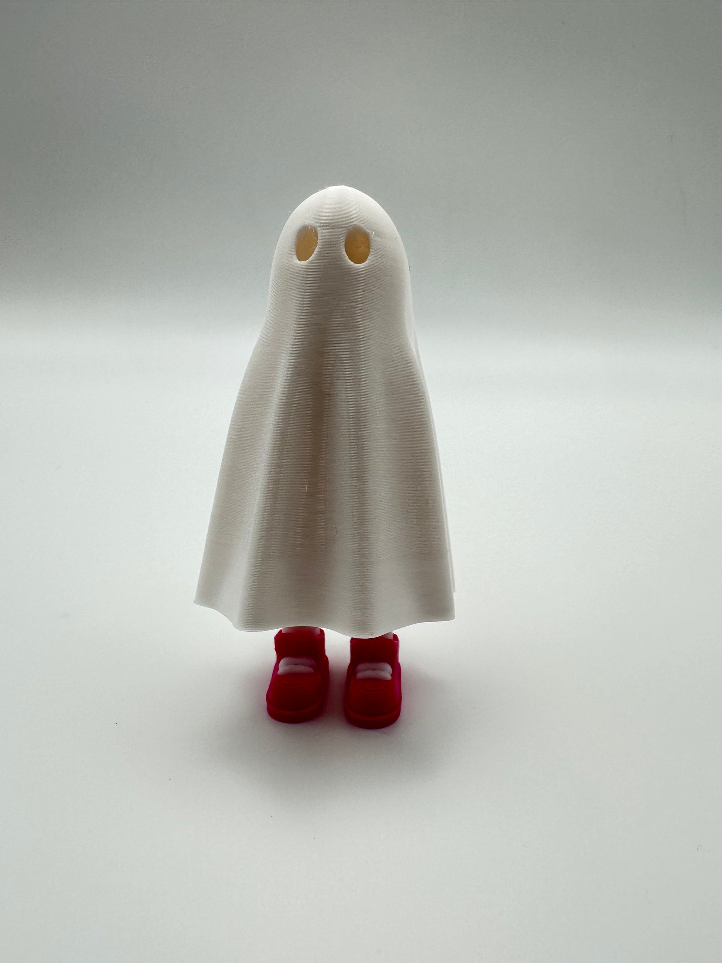 Adorable Cutie 3D Printed Ghost with Colorful Shoes!