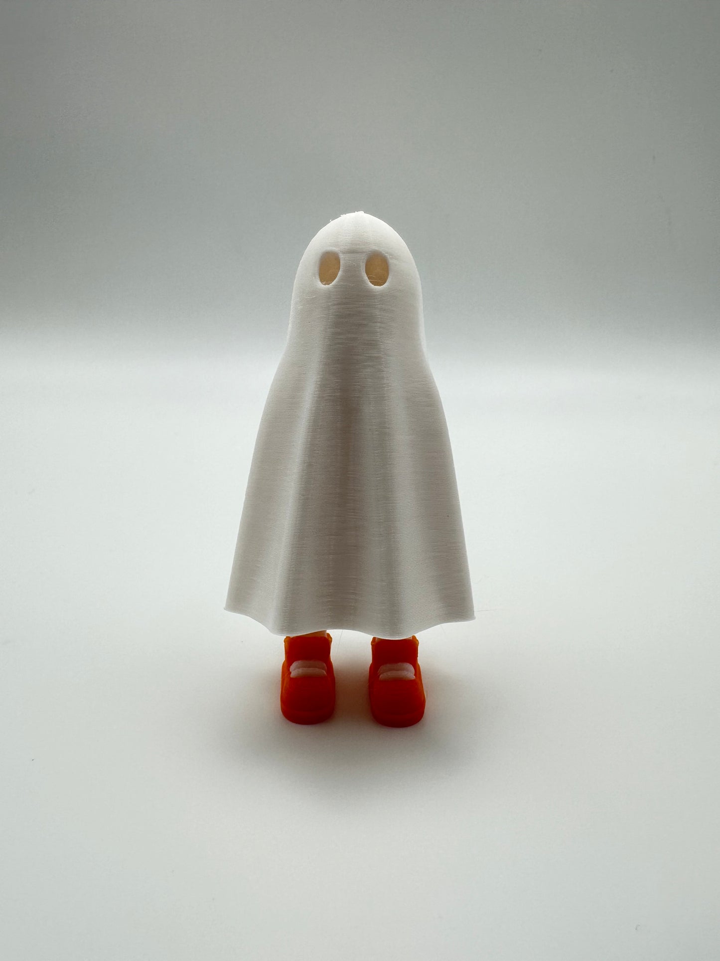 Adorable Cutie 3D Printed Ghost with Colorful Shoes!