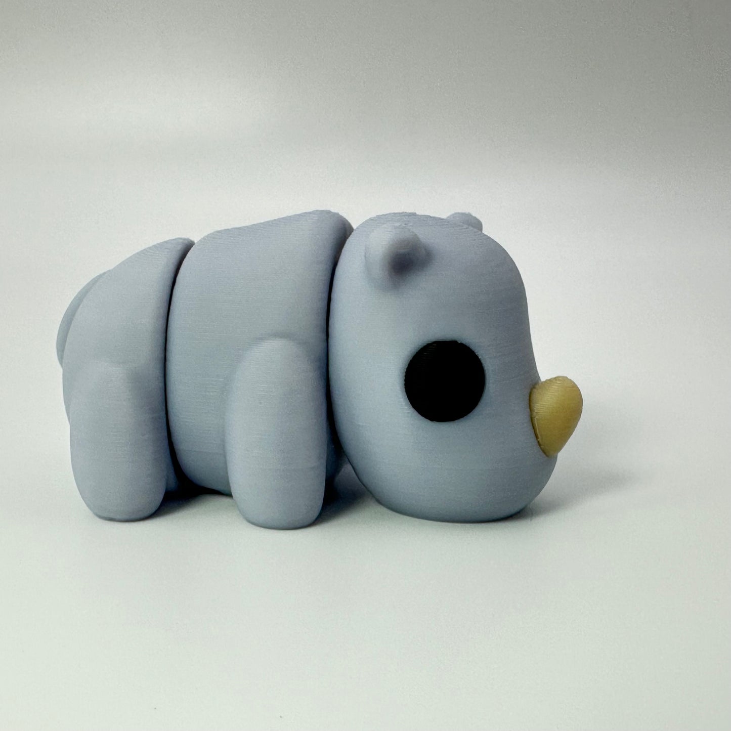 Adorable 3D Printed Cutie Baby Rhino Figurine!