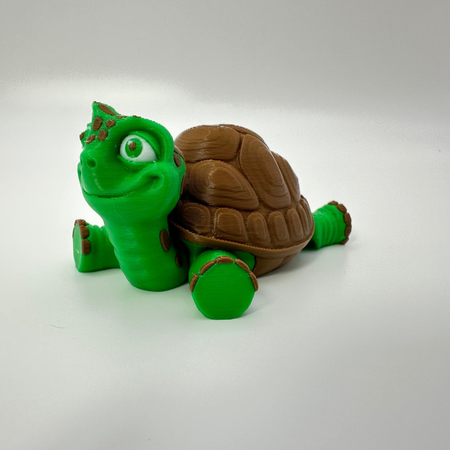 Adorable Articulating 3D Printed Tortoise Figurine Decor Gift Movable Standing Ornaments