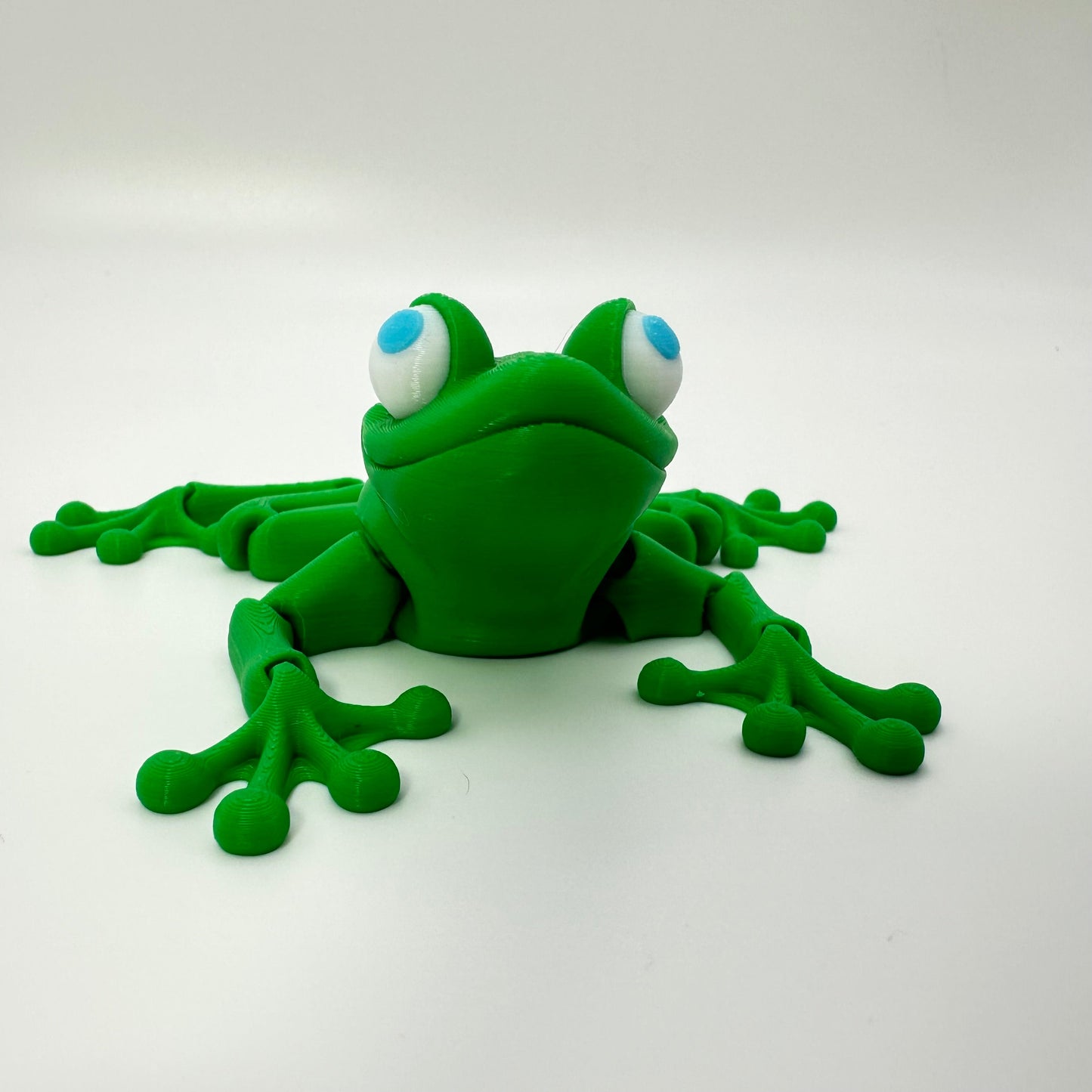 Adorable Articulating Frog Figurine. Choose spotted, or not! Decor Gift Ornaments