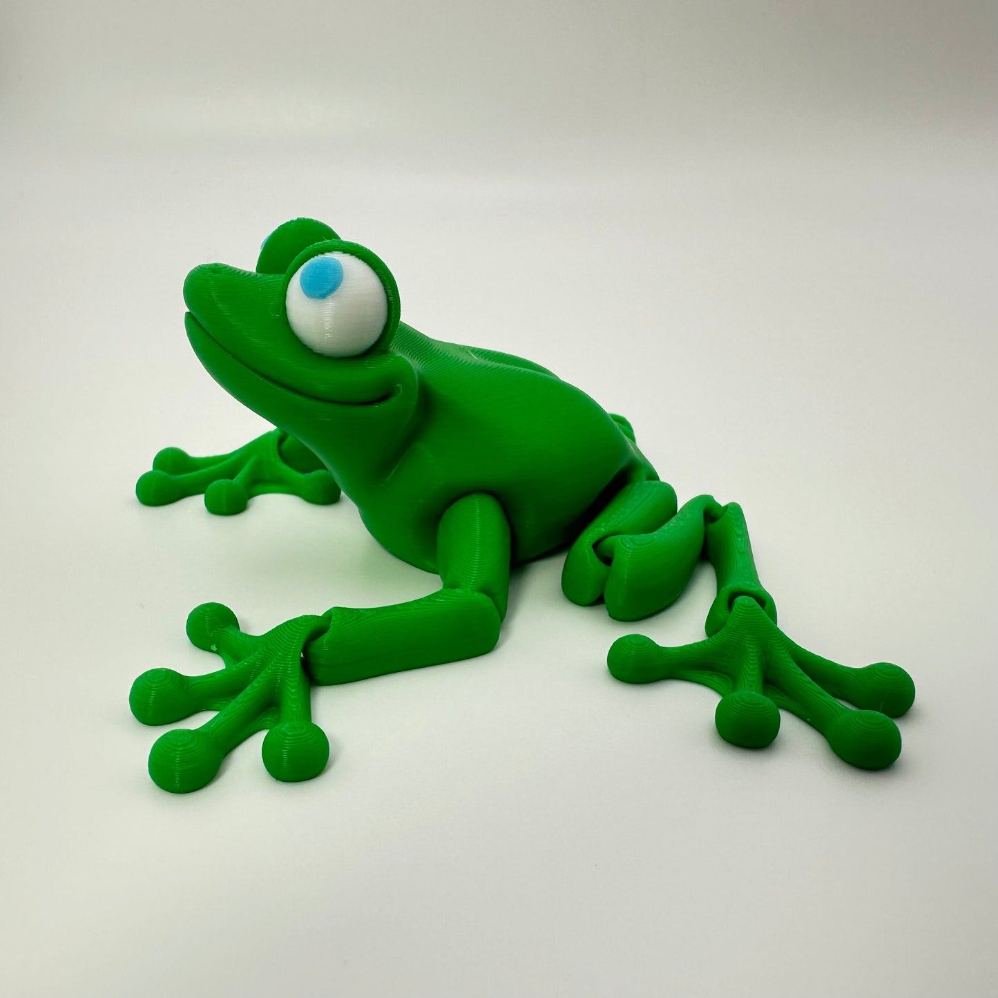 Adorable Articulating Frog Figurine. Choose spotted, or not! Decor Gift Ornaments