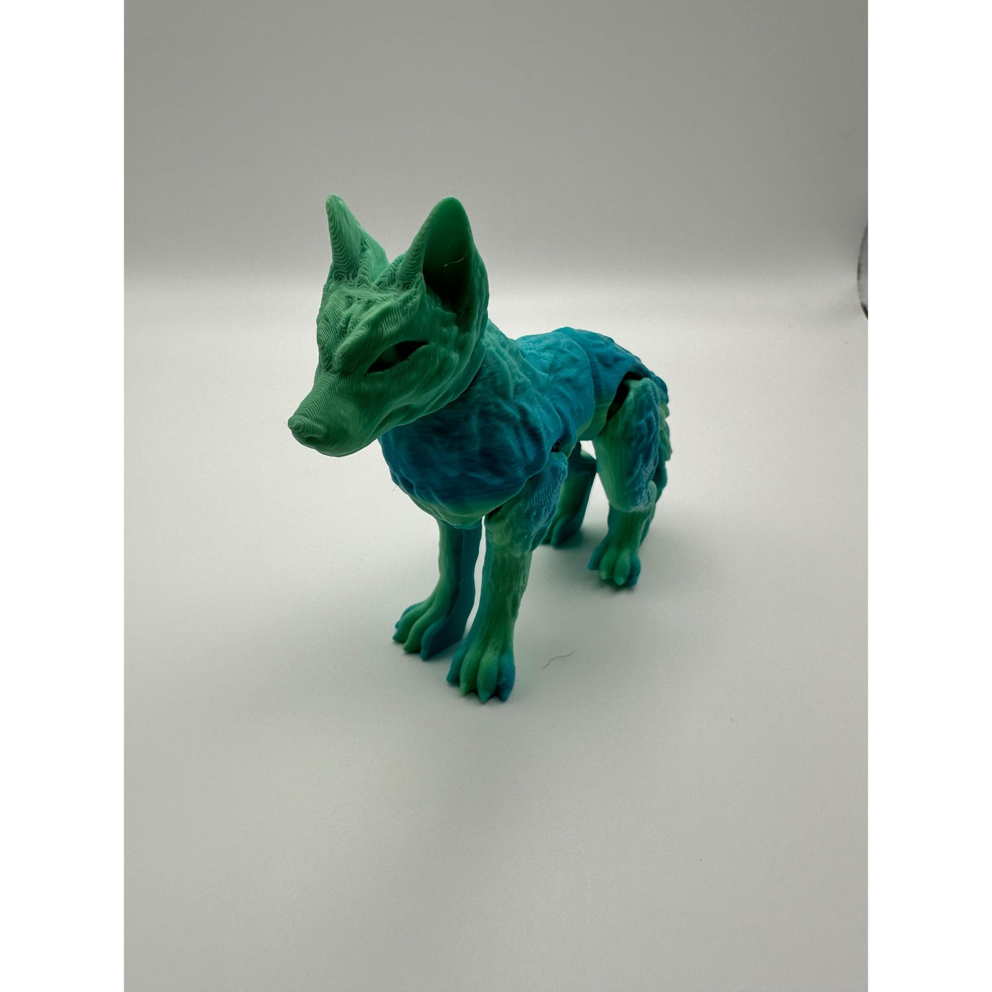 Wolf 3D Printed Articulating Figurine - Home Decor Ornaments