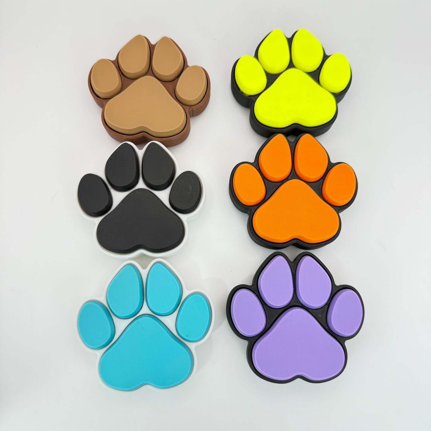 Dog Paw Clicker Keychain – Fidget Fun with a Canine Twist!