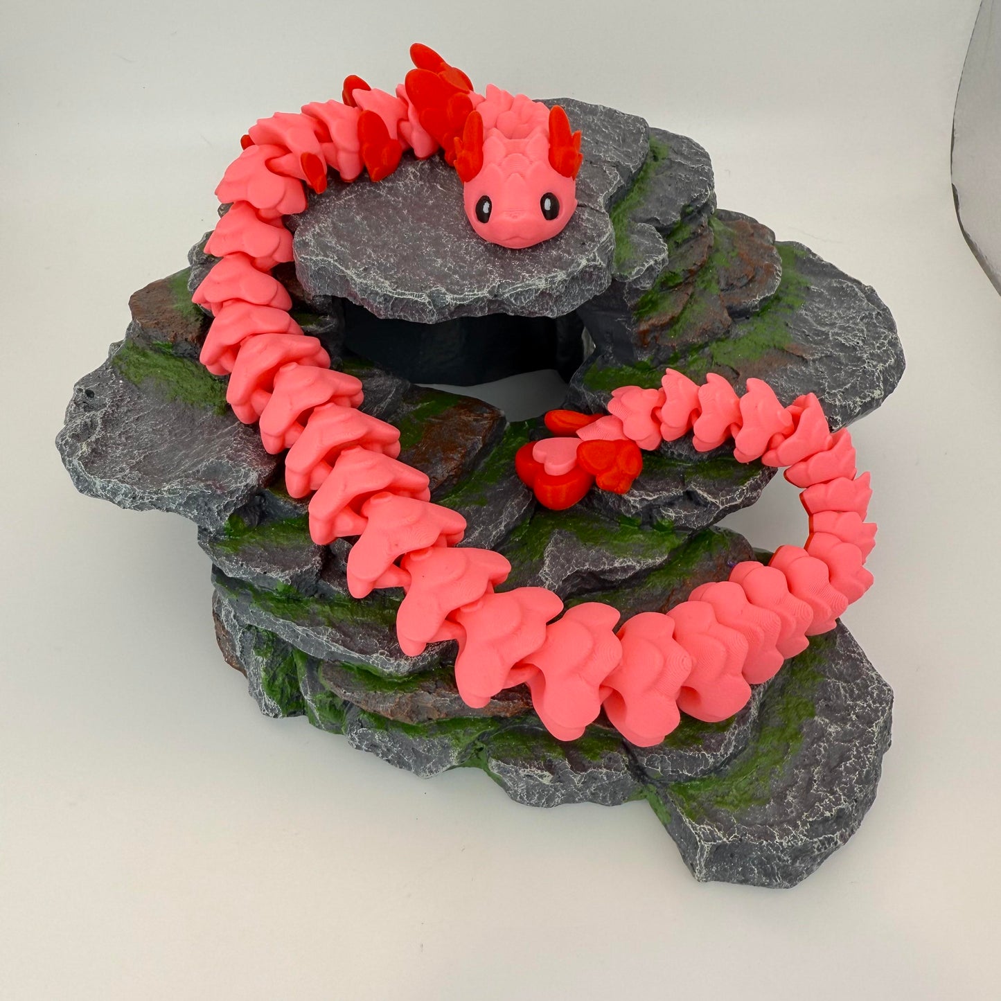 Cupid Dragon Snake – 3D Printed - Fully Articulating - A Valentine’s Delight!